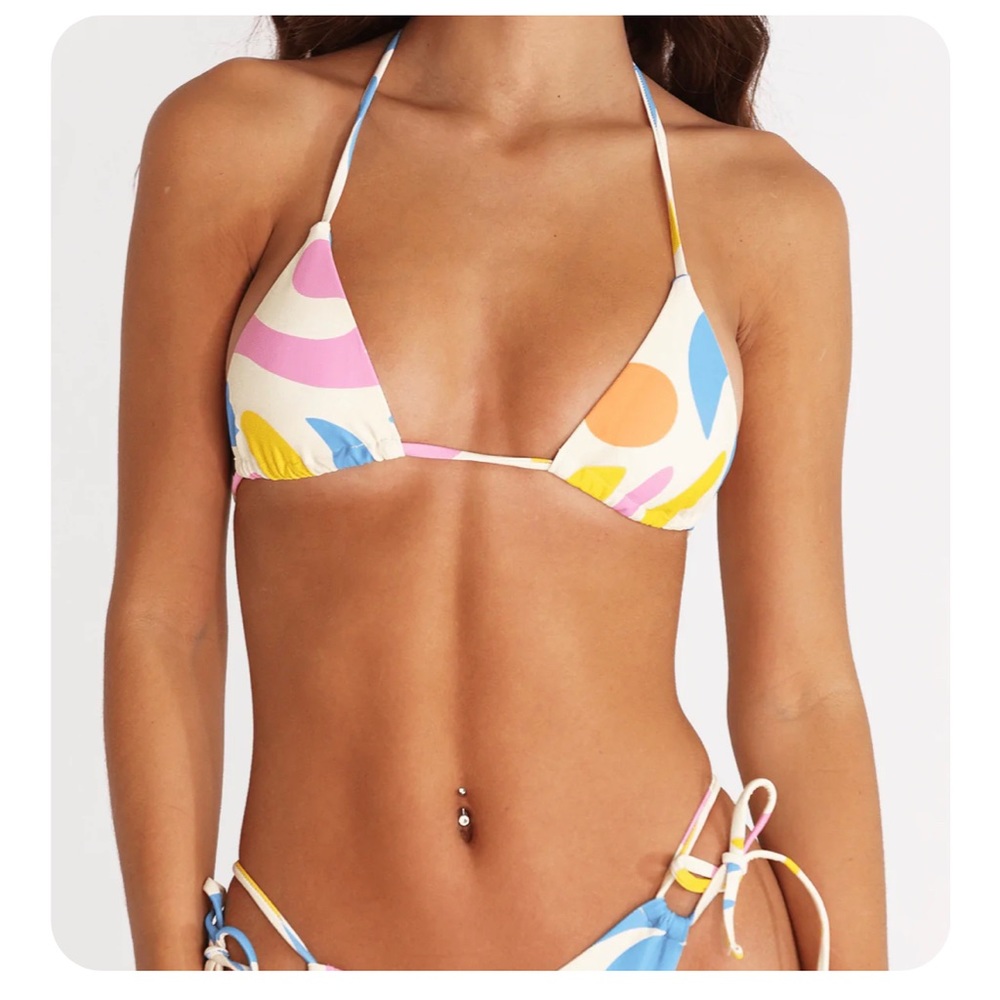 Aurelle Leonie Double Tie Bikini Top (brand NWT)